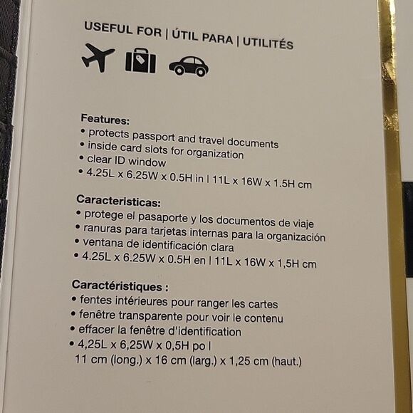 PASSPORT WALLET CREDIT CARD MAGENETIC CLOSE HOLDER COVER UPGRADE ME NEW NWT - Picture 3 of 13